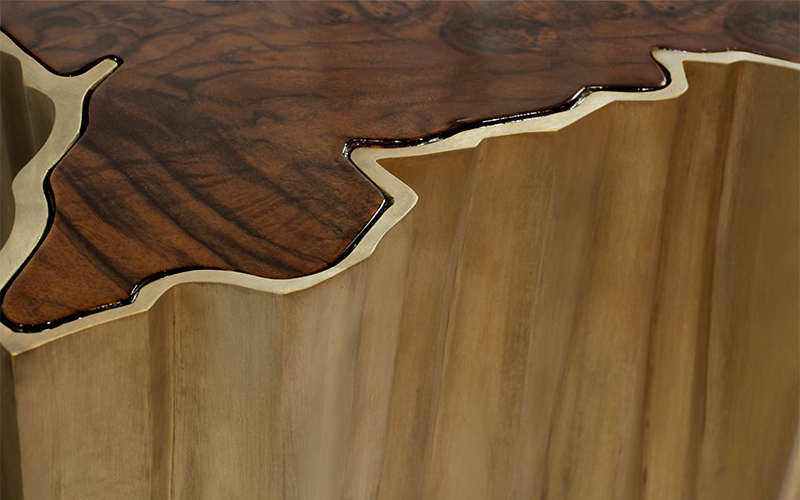 SEQUOIA Big Side Table Modern Design by BRABBU is a living room furniture piece ideal for a modern home decor.